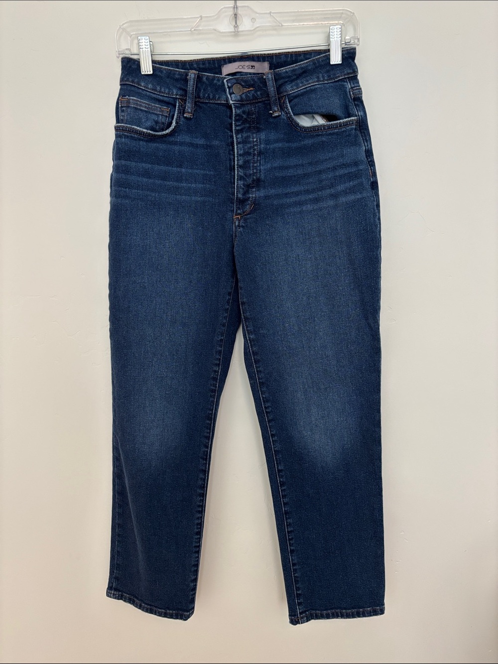 Joe's Jeans Dark Blue High-Rise Cropped Slim Jeans